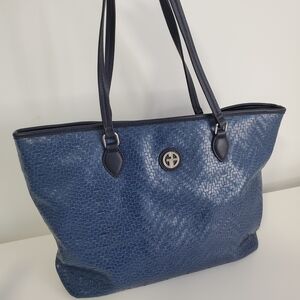 Giani Bernini Textured Blue Tote Bag
